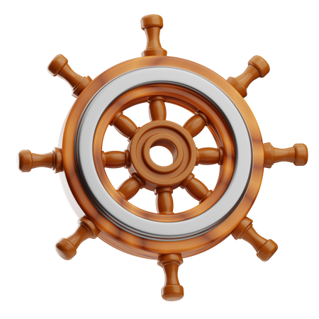 Volante de barcos  3D Icon