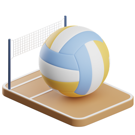 Voleibol  3D Icon