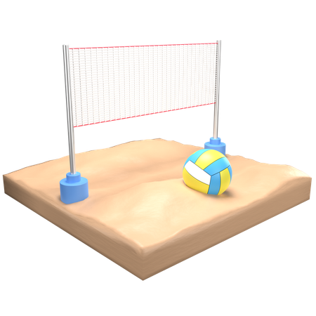 Voleibol de playa  3D Icon