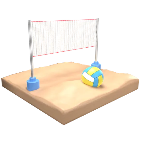 Voleibol de playa  3D Icon