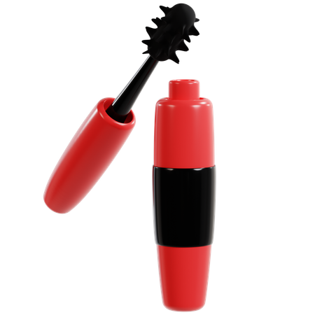 Volumizing Red Mascara Tube  3D Icon