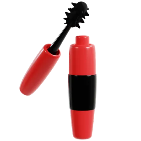 Volumizing Red Mascara Tube  3D Icon