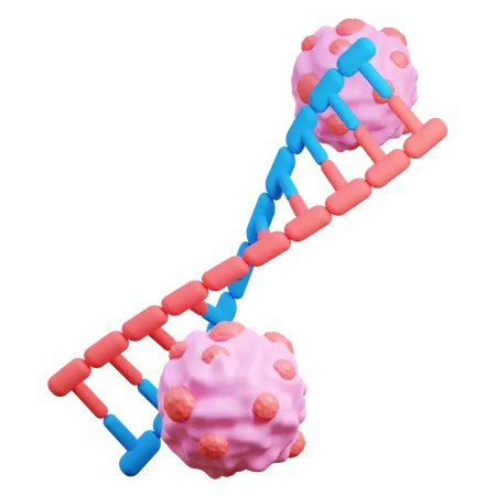 Krebs befallene DNA  3D Icon