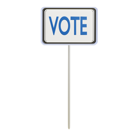 Panneau de vote  3D Icon