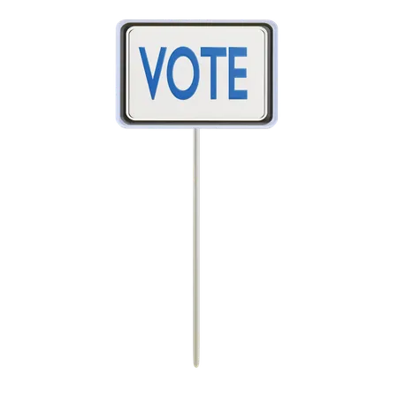 Panneau de vote  3D Icon