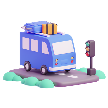 Autobus de voyage  3D Icon