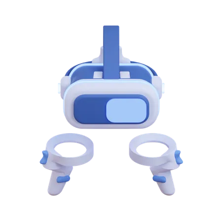 VR gaming equipment  3D Icon