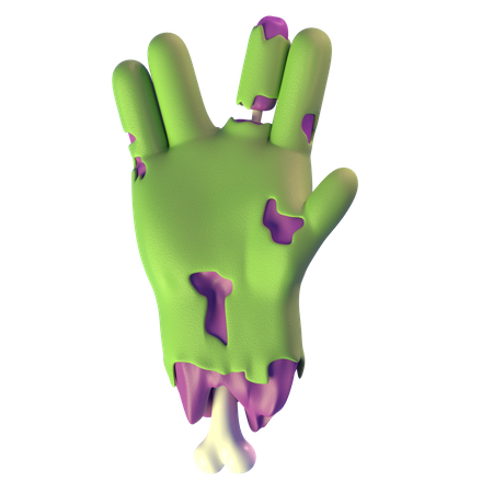 Vulcan Salute Zombie Hand  3D Icon