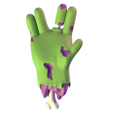 Vulcan Salute Zombie Hand  3D Icon