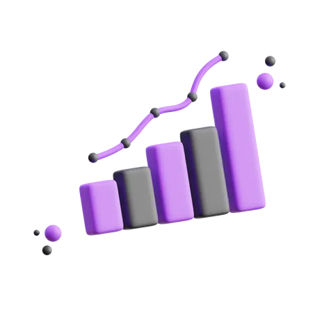 Wachstum Diagramm  3D Icon