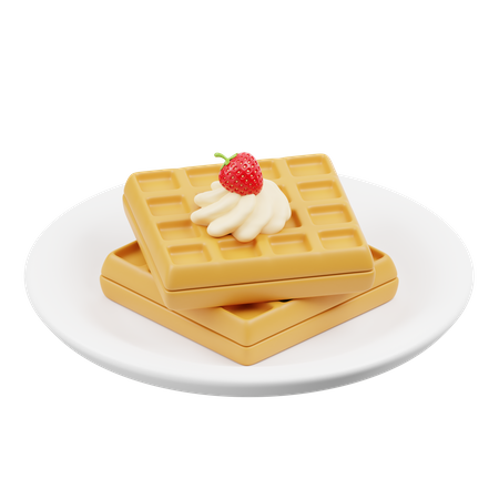 Waffle  3D Icon