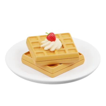 Waffle  3D Icon