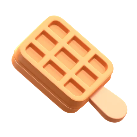 Waffle Ice Cream  3D Icon