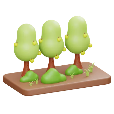 Wald  3D Illustration