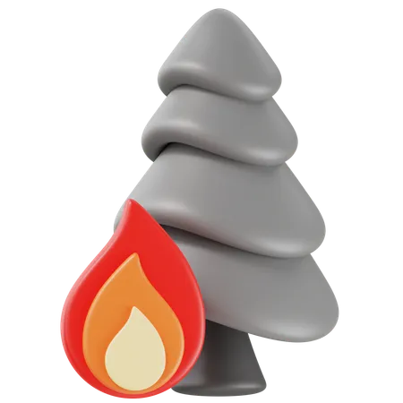 Waldbrand  3D Icon