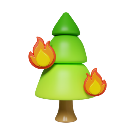 Waldbrand  3D Icon