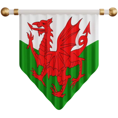 Wales Flag  3D Icon