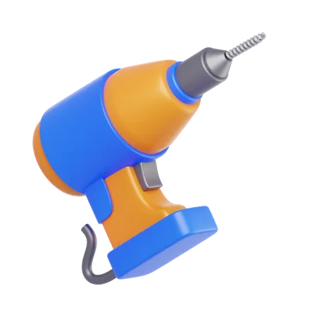 Wall Drill Machine  3D Icon