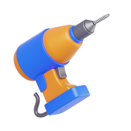 Wall Drill Machine  3D Icon