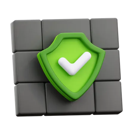 Wall Protection  3D Icon