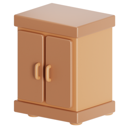 Wardrobe simple  3D Icon