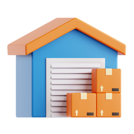 Warehouse  3D Icon