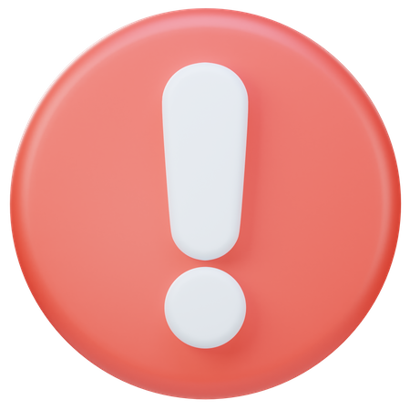 Warning  3D Icon