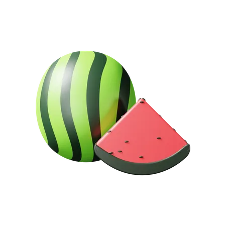 Wassermelone  3D Illustration