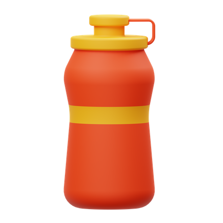 Water Bottle  3D Illustration