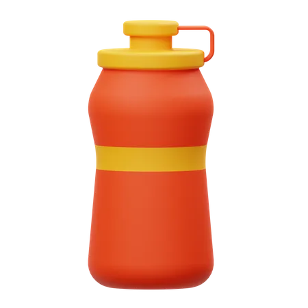 Water Bottle  3D Illustration