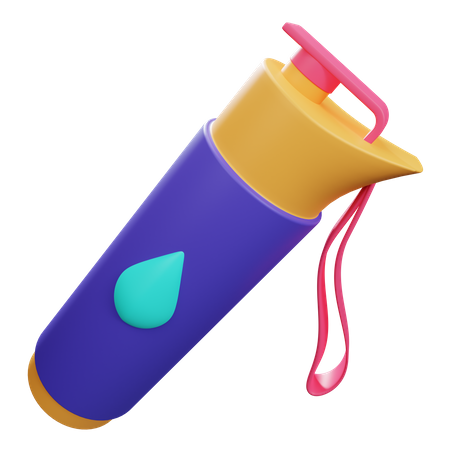 Water Bottle  3D Illustration