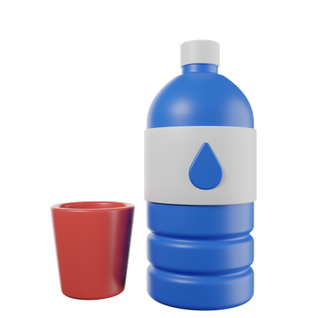 Water Bottle  3D Illustration