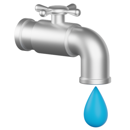 Water Tap  3D Illustration