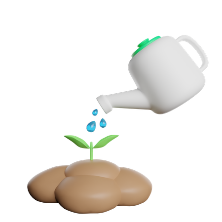 Watering Plants  3D Icon