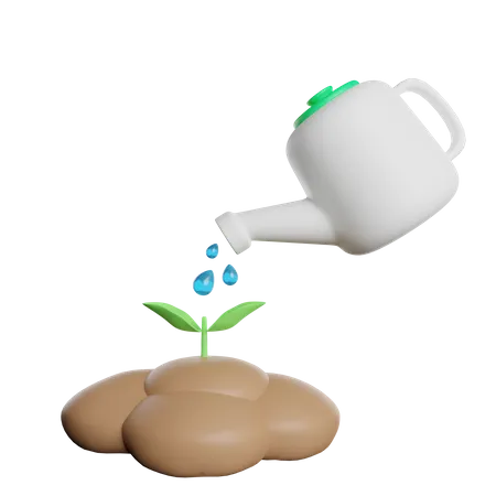 Watering Plants  3D Icon