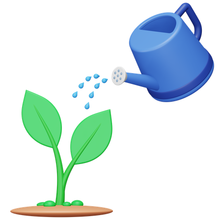 Watering Plants  3D Icon