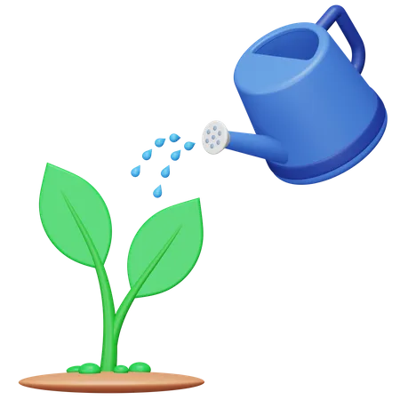 Watering Plants  3D Icon