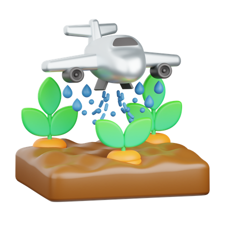 Watering Plants  3D Icon