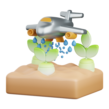 Watering Plants  3D Icon