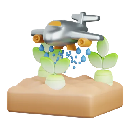 Watering Plants  3D Icon