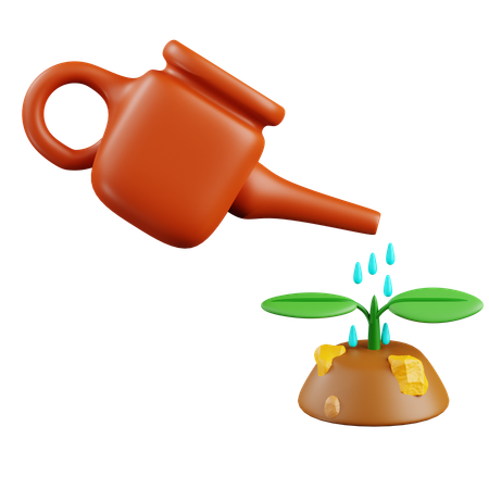 Watering Plants  3D Icon