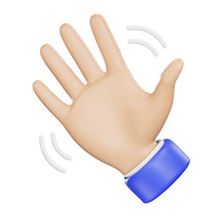 Waving Hand  3D Icon