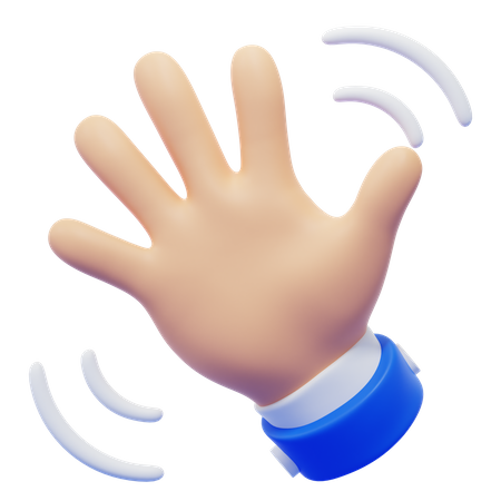 Waving Hand Gesture  3D Icon