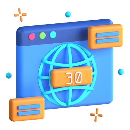 Web 3  3D Icon