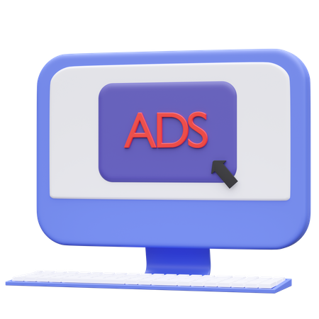 Web Ads  3D Icon