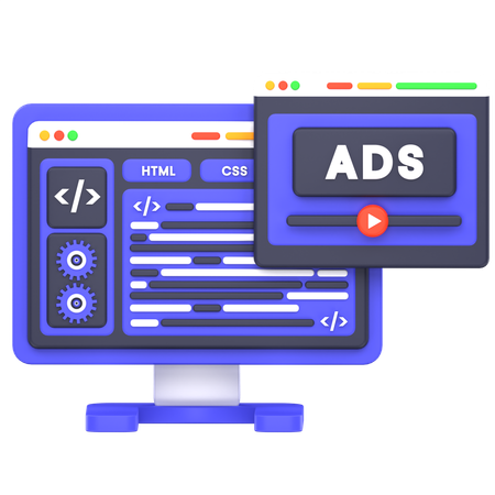 Web Ads  3D Icon