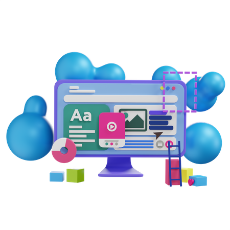 Web Development  3D Icon