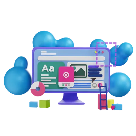 Web Development  3D Icon