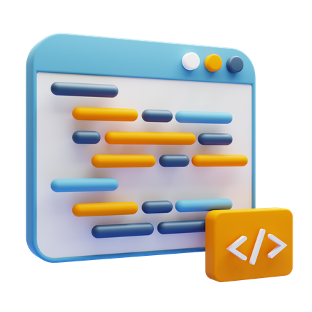 Web Development  3D Icon