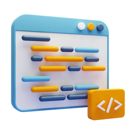 Web Development  3D Icon